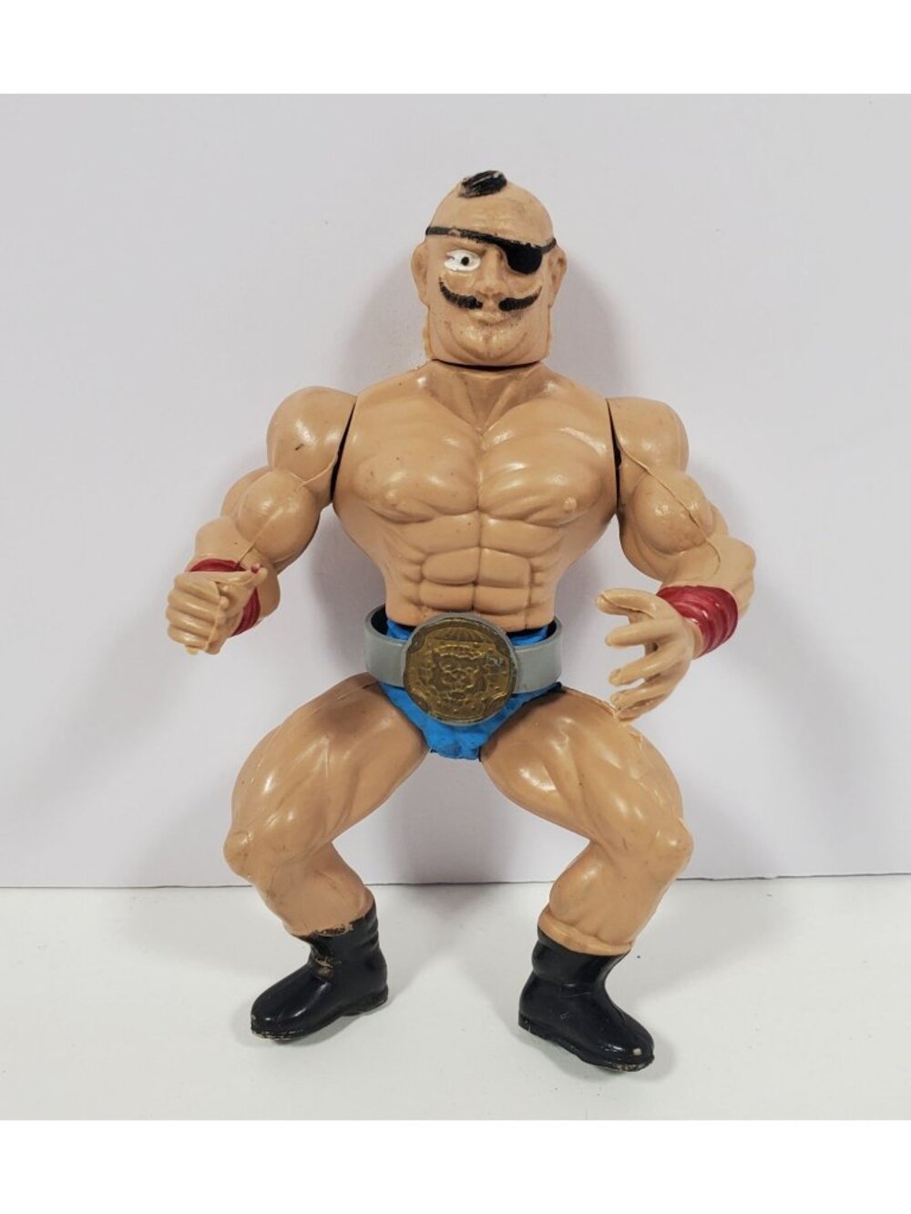 Wrestling Champions 5" Action Figure Wrestler With Belt Vintage